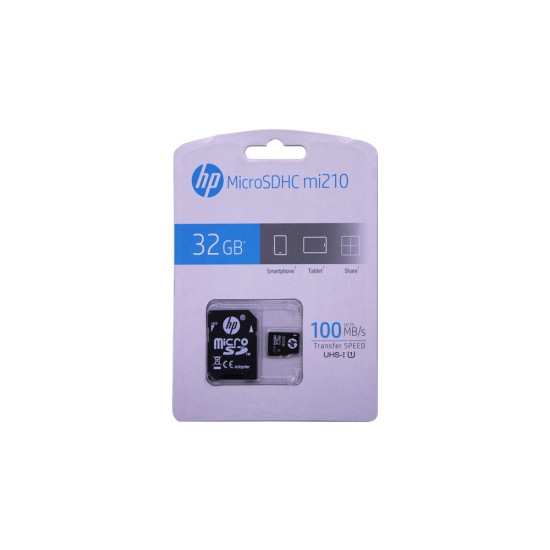 Cartão de Memória HP 32GB MicroSDXC Mi210 com Adaptador